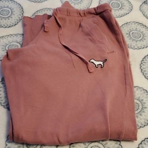PINK VICTORIAS SECRET SWEATS MEDIUM